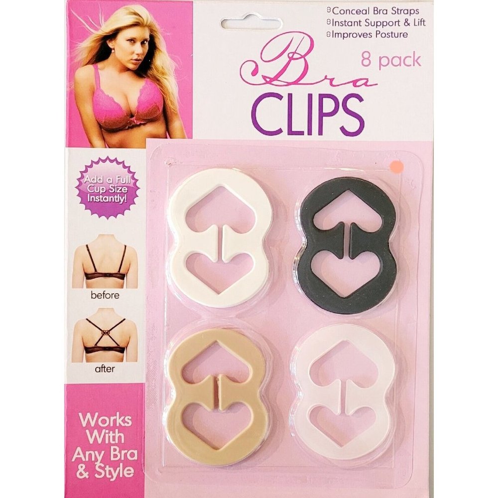 Bra Straps, Bra Straps Holder Buckles Cleavage Control, 8 Pack